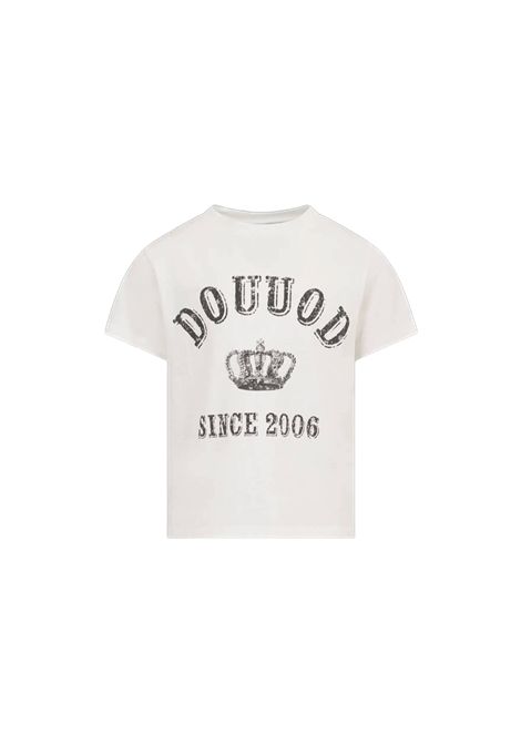 T-shirt con stampa DOUUOD JUNIOR | DY8P31 Z3708101